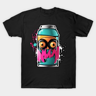 Miami style graffiti spraypaint can T-Shirt